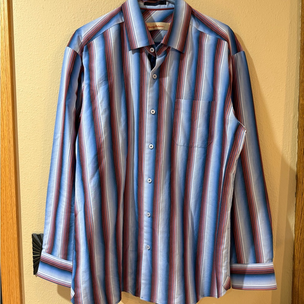 Tommy Bahama Multicolor Striped Button Down Shirt